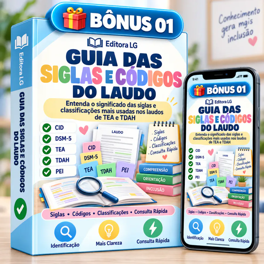 Mockup Bônus 1 — Guia das Siglas e Códigos do Laudo